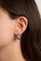 Heliophilia Silver Pendientes de Plata Plateados